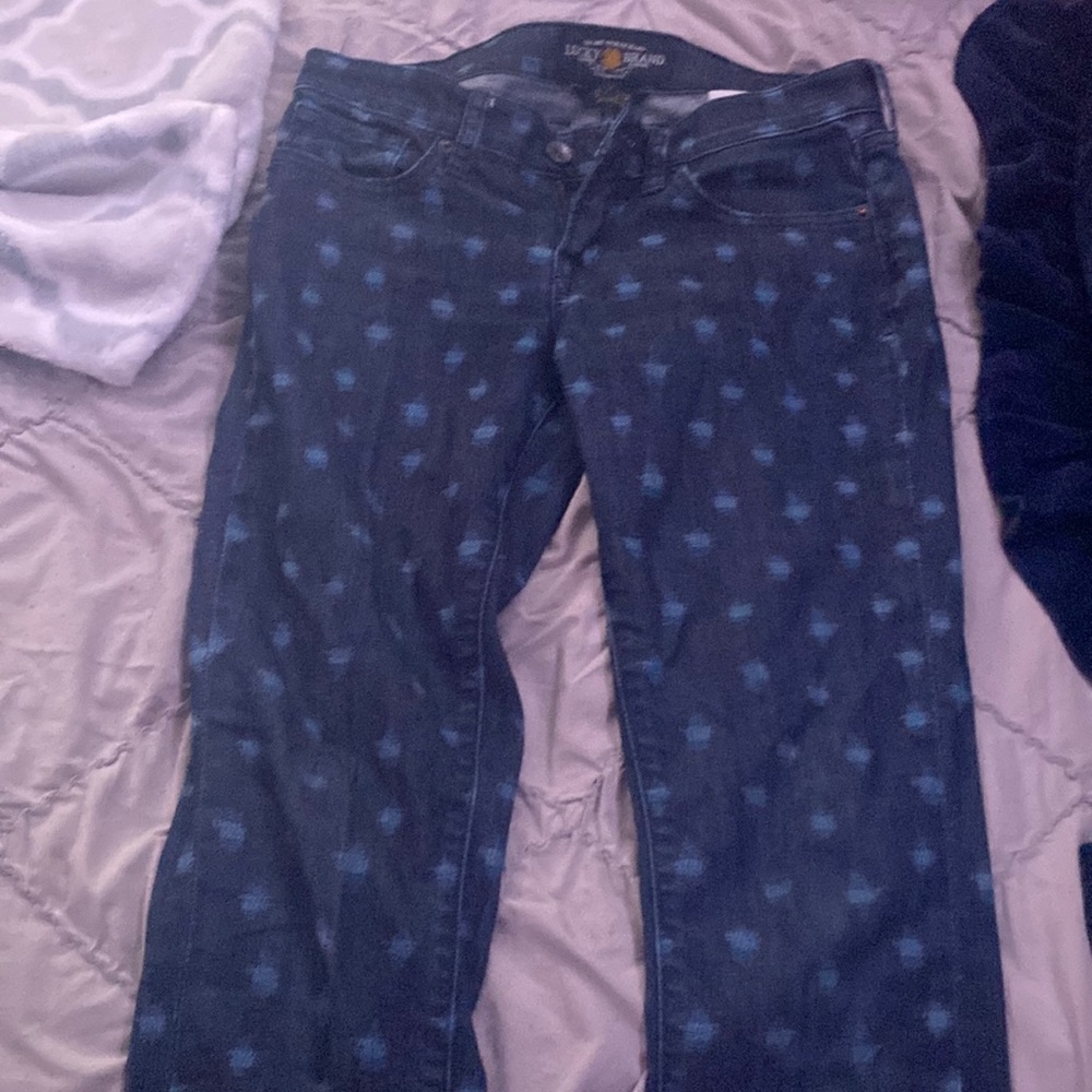 Lucky brand jeans with cute print